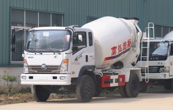重汽王牌3方攪拌車